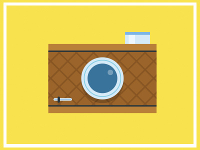 point & shoot camera design film illustration vector