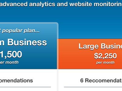 Pricing columns compare matrix plans pricing