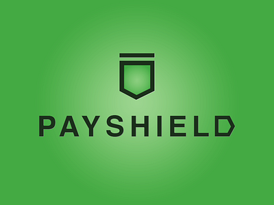Payshield Logo green logo mark shield simple symbol typography