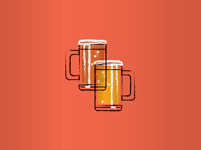 Frosty Mugs beer beverage illustration
