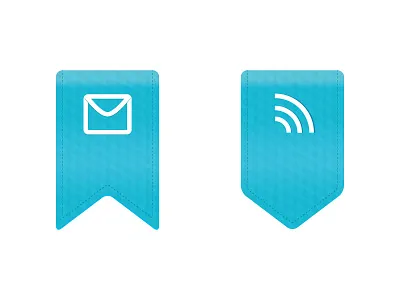 Ribbon Web Icons blue icons ribbon web