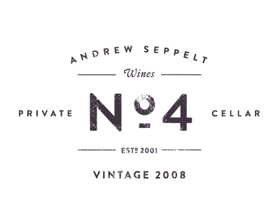 No. 4 branding design logo wine