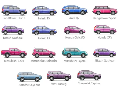 Cars cars icons