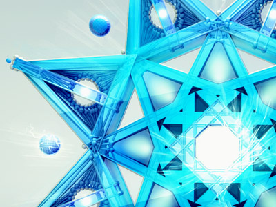 Electric Snow blue c4d effect gloss light photoshop ps render snow storm winter