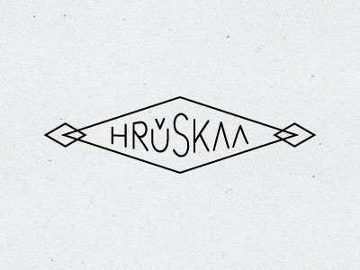 HRUSKAA branding geometric himelli lettering logo mobile