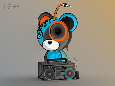 Boombox Boomy boomy bear boomybear boombox design jotatronic music