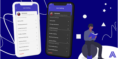 ReadLyn User Setting app daily ui design mobile setting ui user setting