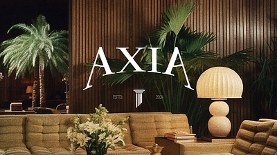 Axia Realty branding construction graphic design logo logo family pillar real estate realty