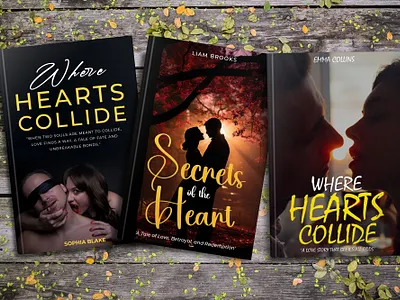 Romance Book Covers banner book cover flyer graphic design logo poster