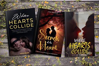 Romance Book Covers banner book cover flyer graphic design logo poster