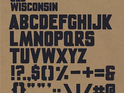 Typeface Design: Old Wisconsin adobe illustrator branding custom font font design typography