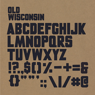 Typeface Design: Old Wisconsin adobe illustrator branding custom font font design typography