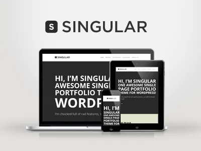 WP Singular - One Page Responsive WordPress Theme ajax single page creative portfolio responsive wordpress