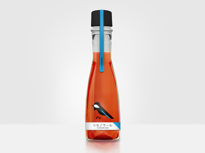 300ml bird black blue glass orange rice ricenoir sake white