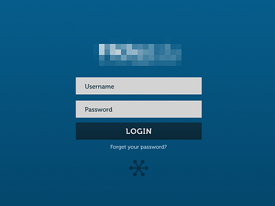 Login Screen app blue digital login simple web webapp