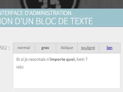 Minimal Rich Editor editor rich toolbar