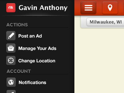 Future Web Project awesomeness bar design facebook in ios menu nav orange progress style ui ux web wip work