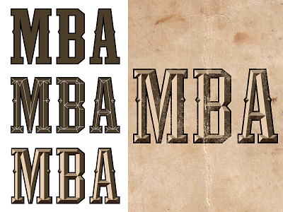 Makin' Chisel Letters 3d @graphicdesign custom screenprinting vector