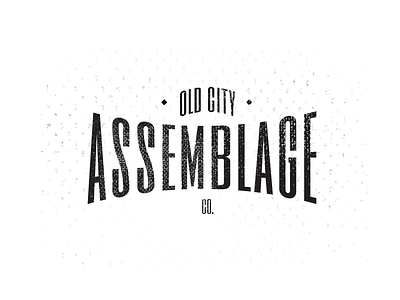 Old City grunge industrial logo texture type typography