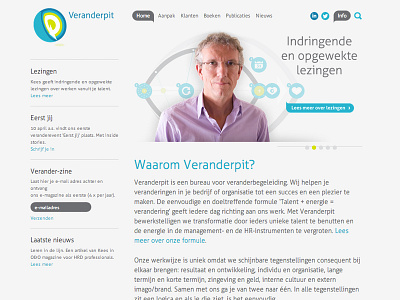 Veranderpit interface ux website