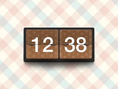 A Clock Widget chocolate clock widget