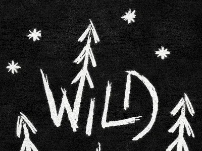 Nocturne band darkness design illustration music night nocturne nothing sketch stars trees typography wild wild nothing
