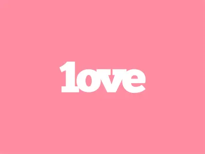 One Love branding bear logo love one one love pink scad white