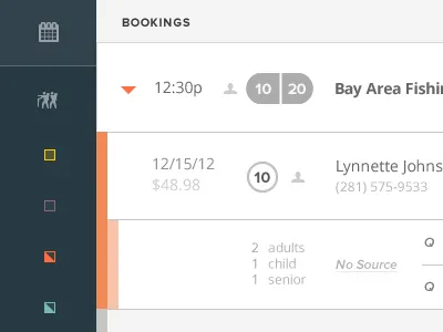 #2 app data detail expanded icon row table ui ux web