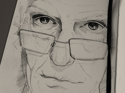 '13 Sketchbook Week #5.2 face moleskine pencil sketch sketchbook