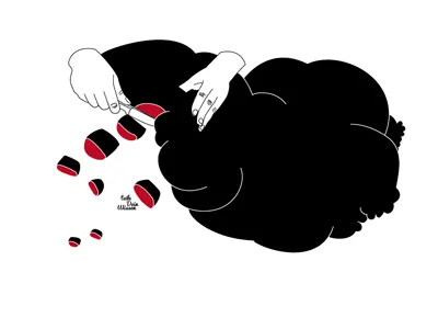 share you knowledge cut hand hands hyperkollektiv hypermanifest illustration minimalistic vector