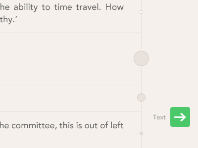 Weekend hack beige flat green outline product