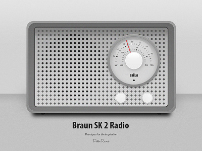 Braun Design Receiver SK2 photoshop