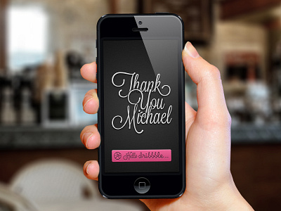 Hello Dribbble! debut iphone thanks