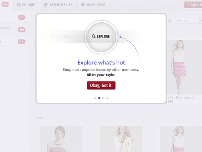 Walkthrough; fashion freshthrills magnify onboard startup tutorial