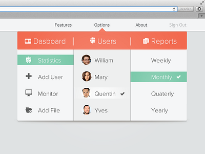 Users dashboard design interaction interface reports ui users web