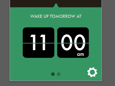 Wake up tomorrow alarm app flipclock ios