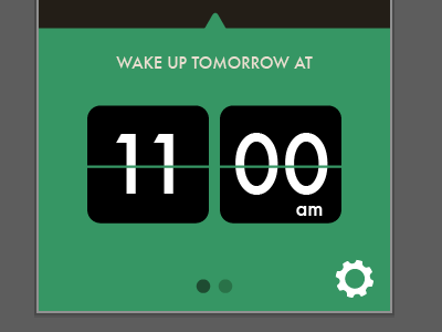 Wake up tomorrow alarm app flipclock ios