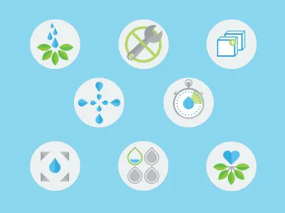 Gardening Icons flowers gardening icons plants tools water