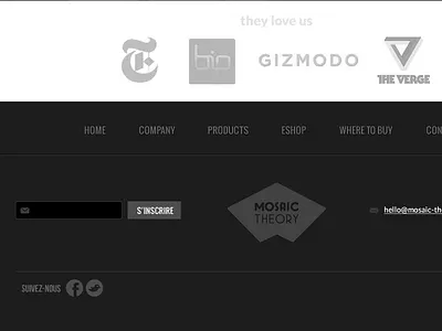 MT footer design footer menu website