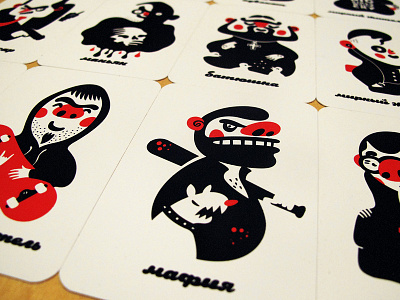 Mafia Game Card. Print black cards characters dog face game illustration mad mafia man red