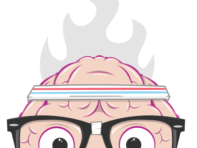 Herbert 2013 80s arkansas brain character headband illustration
