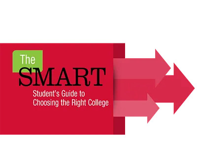 College Offer Concept arrows college direct green marketing offer red