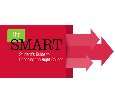 College Offer Concept arrows college direct green marketing offer red