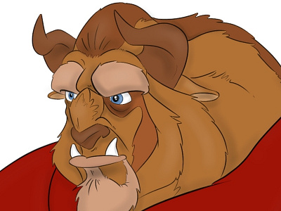 Beast. and art beast beauty bella bestia cartoon disney fan la monster the toons walt y