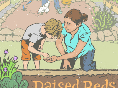 Seeds chickens chives collards food garden gardening plant planting raised bed seed seeds