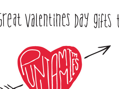 Great Valentines Day Gifts email handwritten font