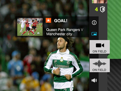 PiP Notification application live game soccer