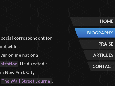 Side Navigation black blue buttons fixed nav navigation purple side nav side navigation web web design website