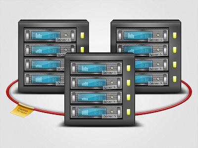 Cluster cable cluster computer farm illustration photoshop server