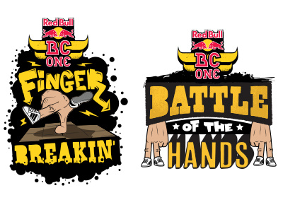 Redbull Bc1 bc1 breaking design finger breakdancing illustration ilovedust logo red bull